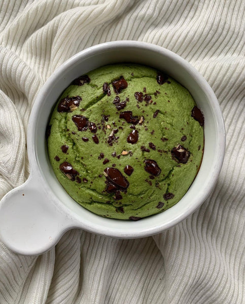 Mint Chocolate Chip Baked Oats