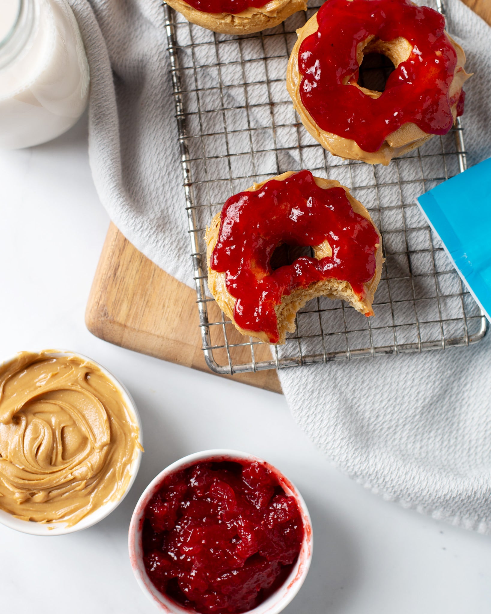 Peanut Butter & Jelly Donuts