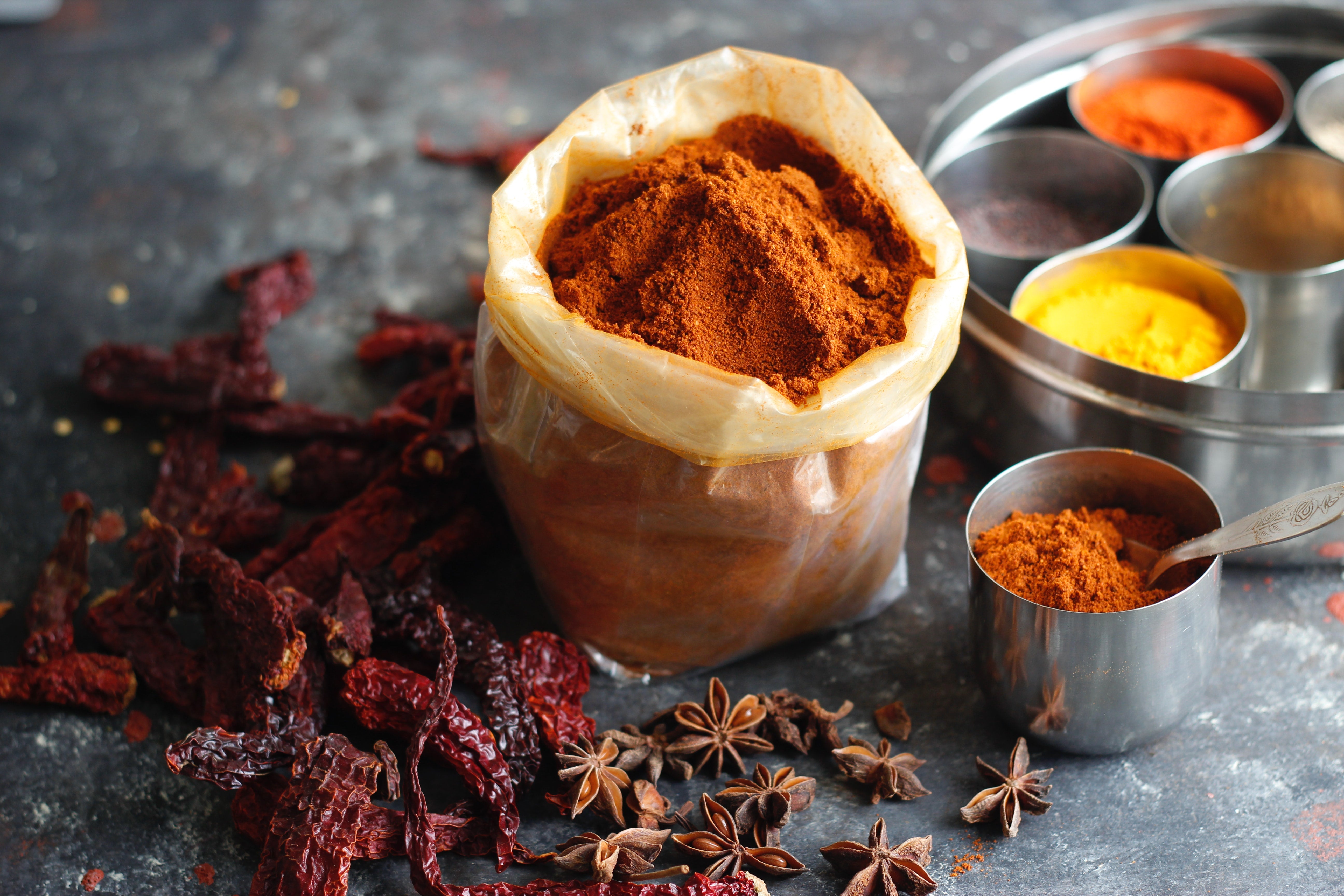 Adaptogen turmeric and spices