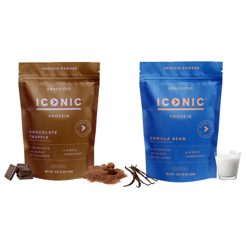  Iconic Protein Drinks, Sample Pack (4 Flavors) - Low