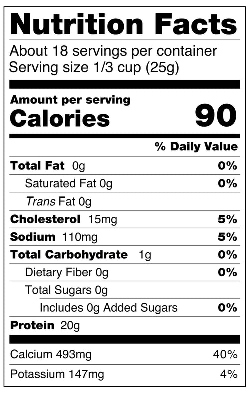 nutrition facts